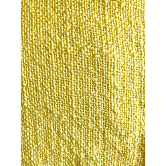 60s yellow sleeveless shift  mod style navy hem - Picture 7 of 7